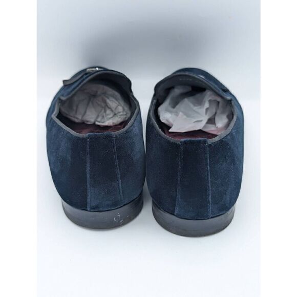 Roberto Cavalli men\'s navy velvet loafers size 40.5 main image 11